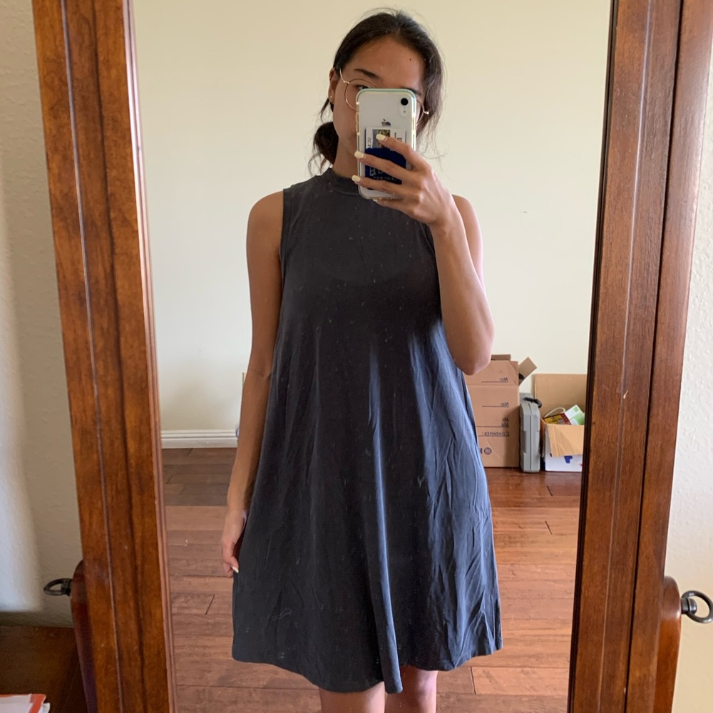 Madewell simple gray dress